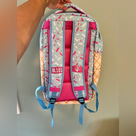 BASEBALL LIFESTYLE 101 ICE CREAM BACKPACK: COTTON CANDY - Picture 2 of 7